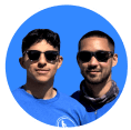 Shows owners of Aura Landscaping in a profile photo circle